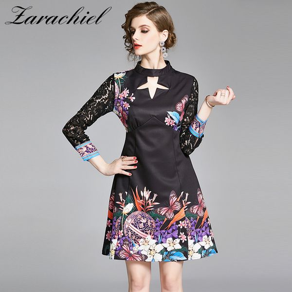 elegant floral printed vintage women lace long sleeve patchwork star hollow out runway dress female high waist mini dres 210416, Black;gray
elegant floral printed vintage women lace long sleeve patchwork star hollow out runway dress female high waist mini dres 210416, Black;gray