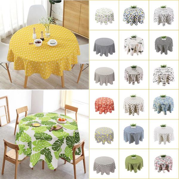 table cloth 59 inch round modern nordic style floral printing dining suitable for party kitchen room
table cloth 59 inch round modern nordic style floral printing dining suitable for party kitchen room