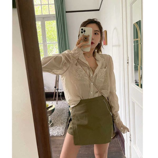 scheming of military green short skirt pants high waist show thin versatile half leg length 2021 korean women's clothing, Black
scheming of military green short skirt pants high waist show thin versatile half leg length 2021 korean women's clothing, Black
