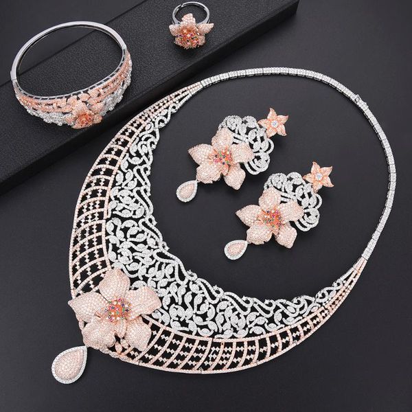 earrings & necklace larrauri 4pcs statement flower women bridal wedding jewelry sets collar dangle bangle ring 2021, Silver
earrings & necklace larrauri 4pcs statement flower women bridal wedding jewelry sets collar dangle bangle ring 2021, Silver
