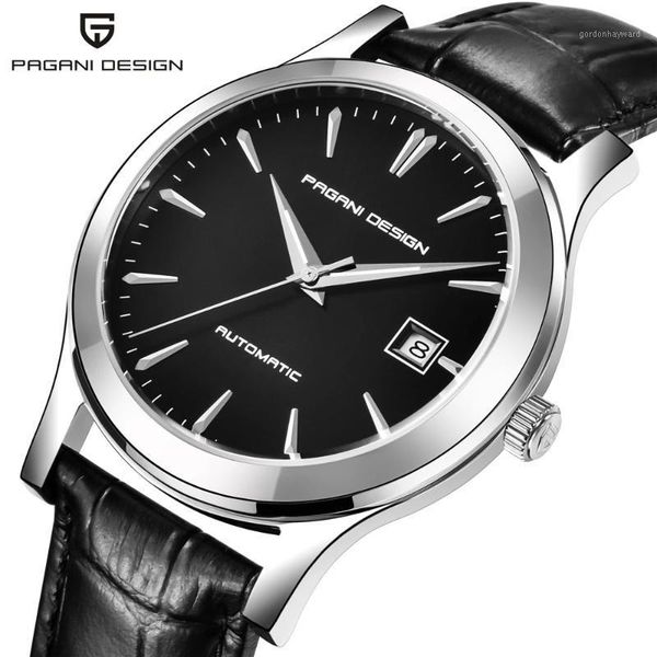 wristwatches pagani design 2021 men's classic mechanical watches business waterproof clock genuine leather automatic watch, Slivery;brown
wristwatches pagani design 2021 men's classic mechanical watches business waterproof clock genuine leather automatic watch, Slivery;brown