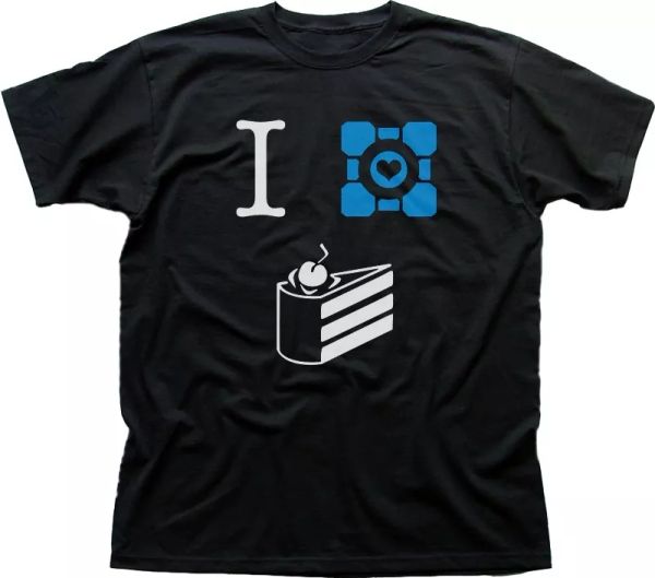 companion cube cake is a lie funny parody black printed cotton t-shirt 9674, White;black
companion cube cake is a lie funny parody black printed cotton t-shirt 9674, White;black