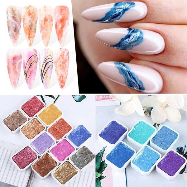 6colors glitter nail watercolor mirror paint painting solid pigment dyi art, Silver;gold
6colors glitter nail watercolor mirror paint painting solid pigment dyi art, Silver;gold