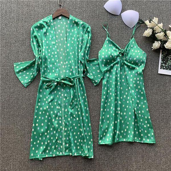 women's sleepwear women 2pcs lingerie robe sets polka dot summer rayon bride dressing gown strap nightgown sleepshirt casual home d, Black;red
women's sleepwear women 2pcs lingerie robe sets polka dot summer rayon bride dressing gown strap nightgown sleepshirt casual home d, Black;red