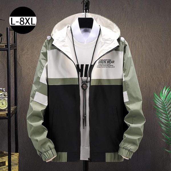 men's jackets 2021 plus size 8xl mens hooded autumn spring man windbreaker patchwork printing large loose casual men coats, Black;brown
men's jackets 2021 plus size 8xl mens hooded autumn spring man windbreaker patchwork printing large loose casual men coats, Black;brown