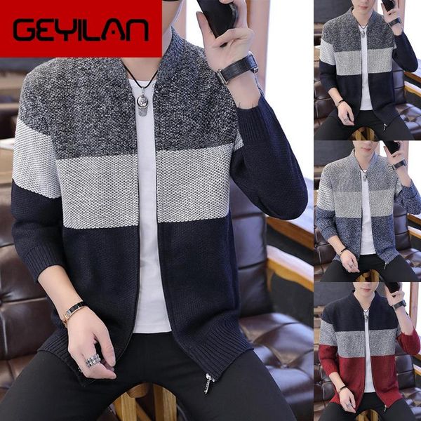 men's jackets autumn men long sleeve knitted sweater thick warm color block zip jacket coat winter trench casual, Black;brown
men's jackets autumn men long sleeve knitted sweater thick warm color block zip jacket coat winter trench casual, Black;brown