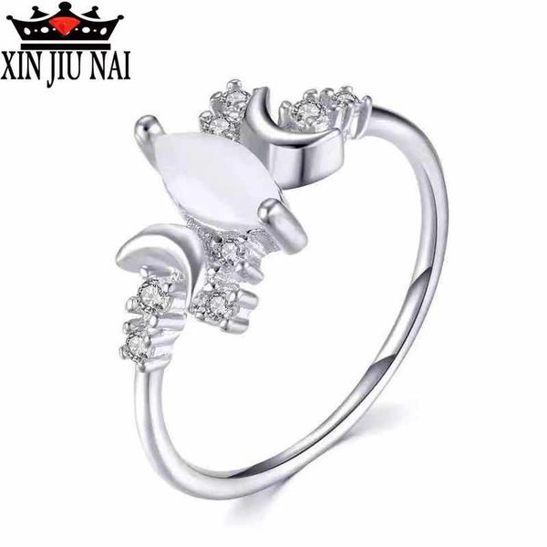 cluster rings products silver 925/14k golden white opal moonstone love promise ring model fashion jewelry valentine's day gift, Golden;silver
cluster rings products silver 925/14k golden white opal moonstone love promise ring model fashion jewelry valentine's day gift, Golden;silver