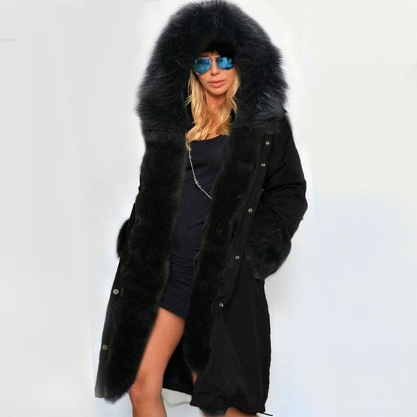 women's jackets wholesale women winter faux fur coat casual hooded parka ladies hoodies long jacket outwear chaquetas mujer, Black;brown
women's jackets wholesale women winter faux fur coat casual hooded parka ladies hoodies long jacket outwear chaquetas mujer, Black;brown