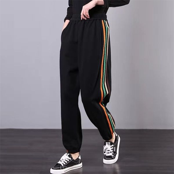 arrival spring/autumn korean style women loose elastic waist harem pants all-matched side stripe cotton casual w108 210512, Black;white
arrival spring/autumn korean style women loose elastic waist harem pants all-matched side stripe cotton casual w108 210512, Black;white