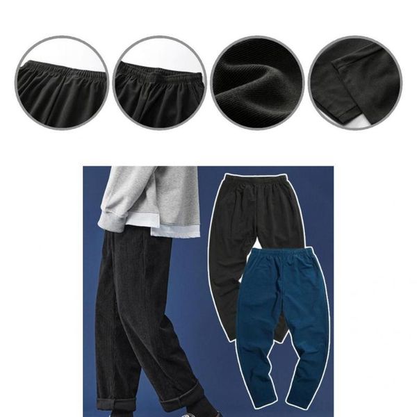 men's pants baggy stylish windproof non-shrink all match streetwear trousers for students spring men, Black
men's pants baggy stylish windproof non-shrink all match streetwear trousers for students spring men, Black