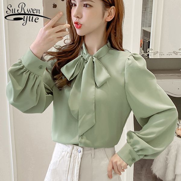 autumn fashion bow tie women single-breasted shirts korean joker solid long sleeve blouses 6438 50 210508, White
autumn fashion bow tie women single-breasted shirts korean joker solid long sleeve blouses 6438 50 210508, White