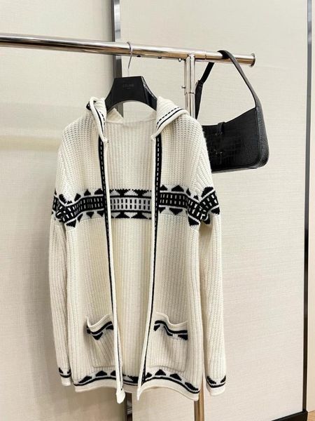 women's knits & tees 2021fw autumn women luxury knitted hooded cardigan female casual fashion sweater coat rmsx 9.01, White
women's knits & tees 2021fw autumn women luxury knitted hooded cardigan female casual fashion sweater coat rmsx 9.01, White