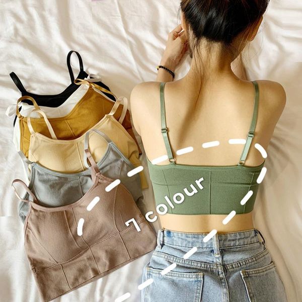 camisoles & tanks 2021 summer korean girls' anti tarnish bra women's short inner strap students' versatile underwear rac, Black;white
camisoles & tanks 2021 summer korean girls' anti tarnish bra women's short inner strap students' versatile underwear rac, Black;white