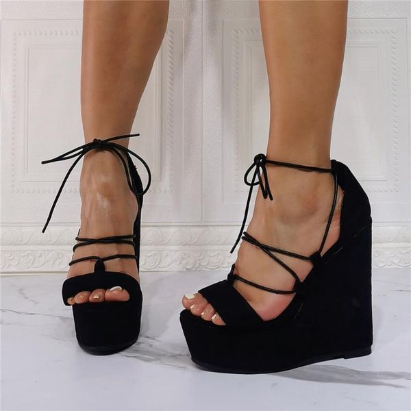 sandals bonjomarisa girls open toe platform high wedges lace up ankle strap women party dress fashion shoes big size 47, Black
sandals bonjomarisa girls open toe platform high wedges lace up ankle strap women party dress fashion shoes big size 47, Black