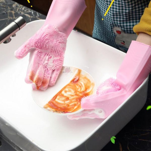 disposable gloves 1pair kitchen dishwashing cleaning glove multifunction magic silicone dish washing household scrubber clean tool
disposable gloves 1pair kitchen dishwashing cleaning glove multifunction magic silicone dish washing household scrubber clean tool