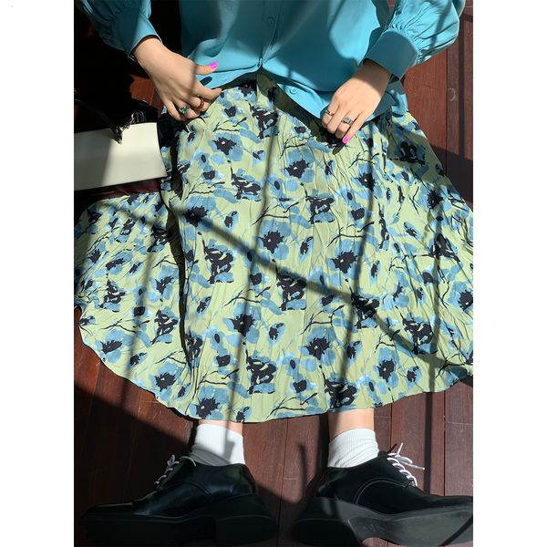 skirts lucky yy korean high waist floral women's 2021 autumn loose and thin a-line printed long skirt, Black
skirts lucky yy korean high waist floral women's 2021 autumn loose and thin a-line printed long skirt, Black