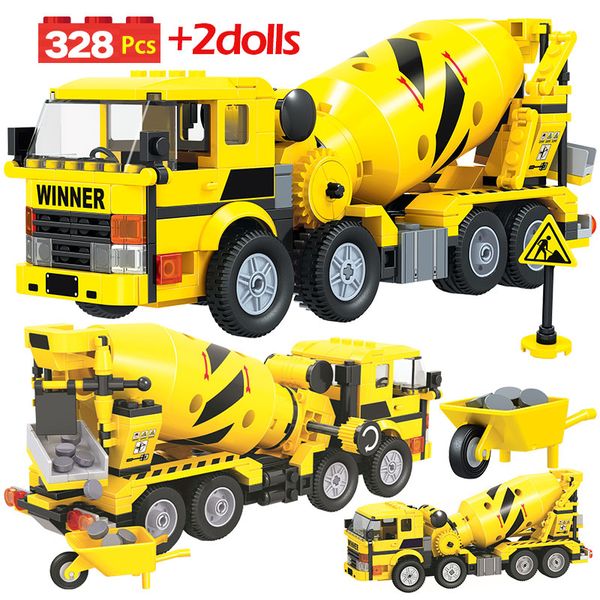 700pcs City Engineering Trucks Yellow Car Building Blocks Mixer Car Combination Road Roller Bricks Loader Toys for Kids
700pcs City Engineering Trucks Yellow Car Building Blocks Mixer Car Combination Road Roller Bricks Loader Toys for Kids