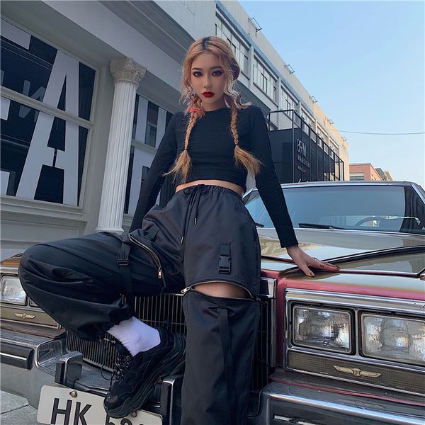 women's pants & capris neploe hip-hop cargo harajuku street leisure women men harem trousers high waist zipper detachable 52618 cx20081, Black;white
women's pants & capris neploe hip-hop cargo harajuku street leisure women men harem trousers high waist zipper detachable 52618 cx20081, Black;white