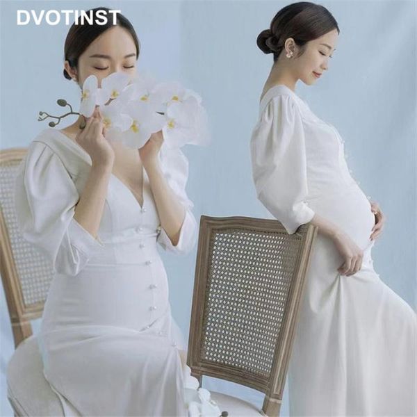 dvotinst women pography props white elegant half sleeve maternity dresses v-neck pregnancy dress studio shoots po
dvotinst women pography props white elegant half sleeve maternity dresses v-neck pregnancy dress studio shoots po