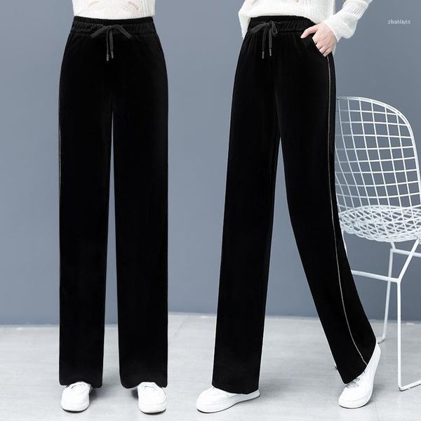 black and white with pattern casual loose pants women's 2021 nian products early autumn paragraph straight high-waiste1, Black;white
black and white with pattern casual loose pants women's 2021 nian products early autumn paragraph straight high-waiste1, Black;white
