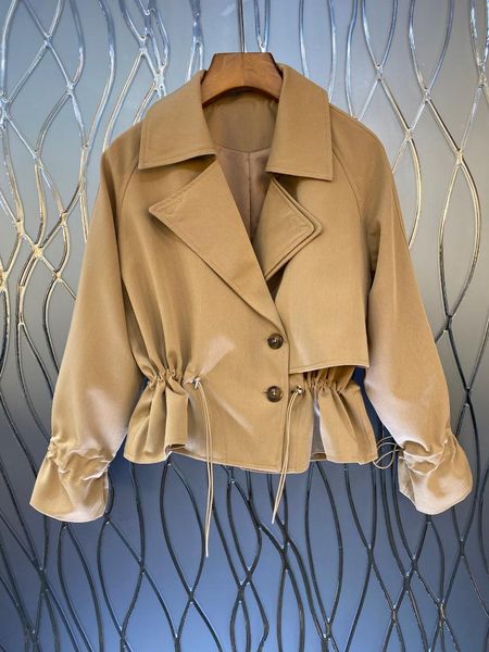 women's jackets charge of fund 2021 autumn show thin waist brief paragraph two button your coat 0926, Black;brown
women's jackets charge of fund 2021 autumn show thin waist brief paragraph two button your coat 0926, Black;brown