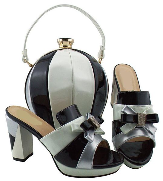 wonderful white and black women shoes with knot design african handbag set for dress md003,heel 9cm
wonderful white and black women shoes with knot design african handbag set for dress md003,heel 9cm