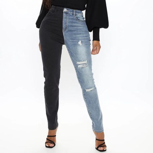 hole high waist blue patchwork casual jeans women 2021 spring ripped stretch skinny streetwear lady denim pencil pants women's
hole high waist blue patchwork casual jeans women 2021 spring ripped stretch skinny streetwear lady denim pencil pants women's