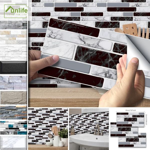 Funlife® Wall Sticker Waterproof Tile Decorative PVC Oil Proof Easy To Clean Removable Bathroom Kitchen Backsplash Floor Stickers
Funlife® Wall Sticker Waterproof Tile Decorative PVC Oil Proof Easy To Clean Removable Bathroom Kitchen Backsplash Floor Stickers