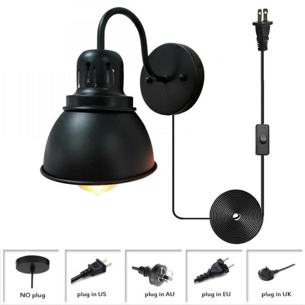 wall lamp matte black vintage light fixture, gooseneck industrial sconce, farmhouse metal plug in for indoor bedroom
wall lamp matte black vintage light fixture, gooseneck industrial sconce, farmhouse metal plug in for indoor bedroom