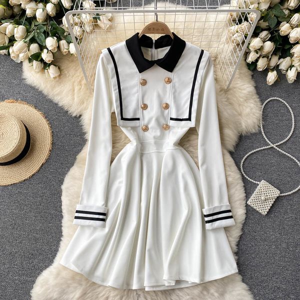 casual dresses korean college-style women's shirt, short dress with open collar long sleeve, autumn fashion 7d63, Black;gray
casual dresses korean college-style women's shirt, short dress with open collar long sleeve, autumn fashion 7d63, Black;gray
