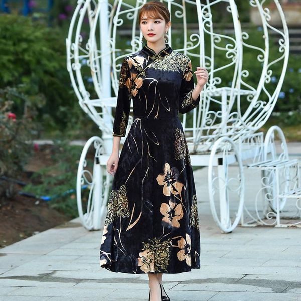 casual dresses women's dress party girl's summer season o-neck print national style clothing lady a-line mid-calf houthion, Black;gray
casual dresses women's dress party girl's summer season o-neck print national style clothing lady a-line mid-calf houthion, Black;gray