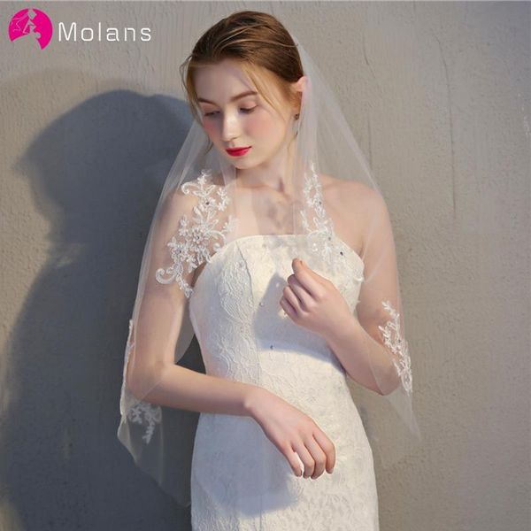 bridal veils molans lace edge short wedding veil with comb flower rhinestone tulle accessories veu de noiva, Black
bridal veils molans lace edge short wedding veil with comb flower rhinestone tulle accessories veu de noiva, Black