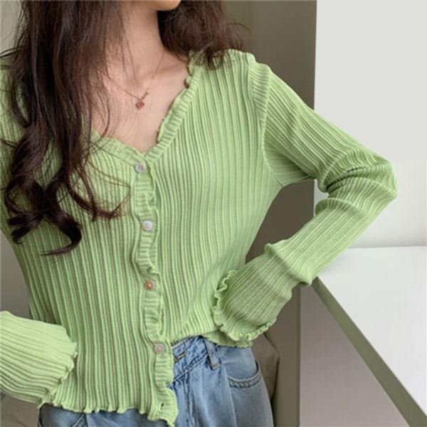 women's knits & tees autumn korean style women sweater v neck knitted cardigan fashion single breasted ladies stretch, White
women's knits & tees autumn korean style women sweater v neck knitted cardigan fashion single breasted ladies stretch, White