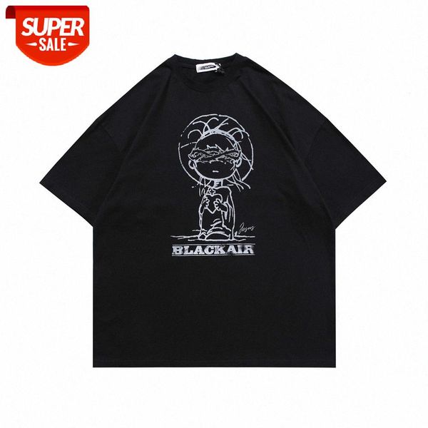 cartoon printed short-sleeved t-shirt men's bf lazy street loose round neck half-sleeved summer fluid shirt #l24o, White;black
cartoon printed short-sleeved t-shirt men's bf lazy street loose round neck half-sleeved summer fluid shirt #l24o, White;black