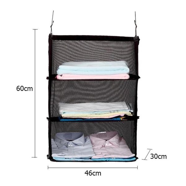 storage bags est three-layer portable travel bag hook hanging organizer wardrobe suitcase clothes rack holder shelves
storage bags est three-layer portable travel bag hook hanging organizer wardrobe suitcase clothes rack holder shelves