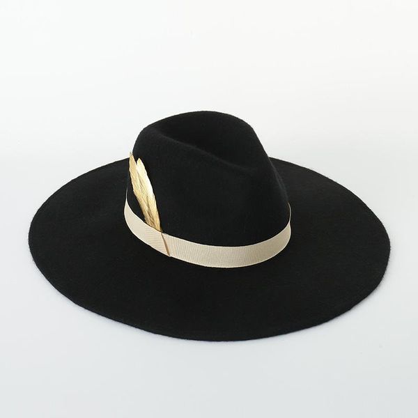 wide brim hats feather fedoras hat for women man chapeu fedora homem luxury jazz caps panama autumn brim12cm, Blue;gray
wide brim hats feather fedoras hat for women man chapeu fedora homem luxury jazz caps panama autumn brim12cm, Blue;gray