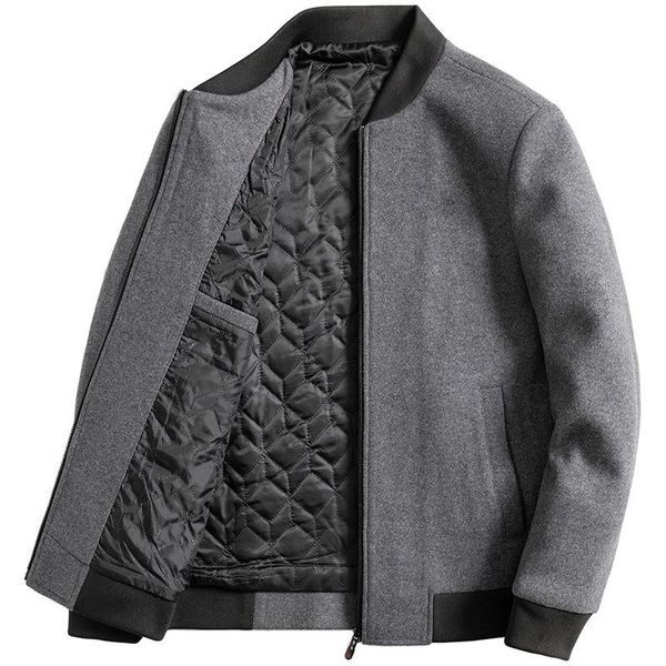 men's wool & blends nice spring jacket men autumn woolen business casual male coat baseball jackets, Black
men's wool & blends nice spring jacket men autumn woolen business casual male coat baseball jackets, Black