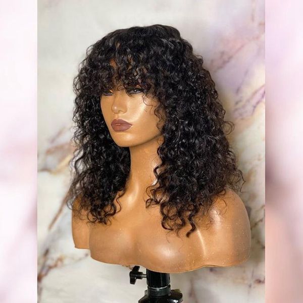 fringe curly human hair full lace wigs 150 density kinky brazilian front remy wigs1, Black;brown
fringe curly human hair full lace wigs 150 density kinky brazilian front remy wigs1, Black;brown