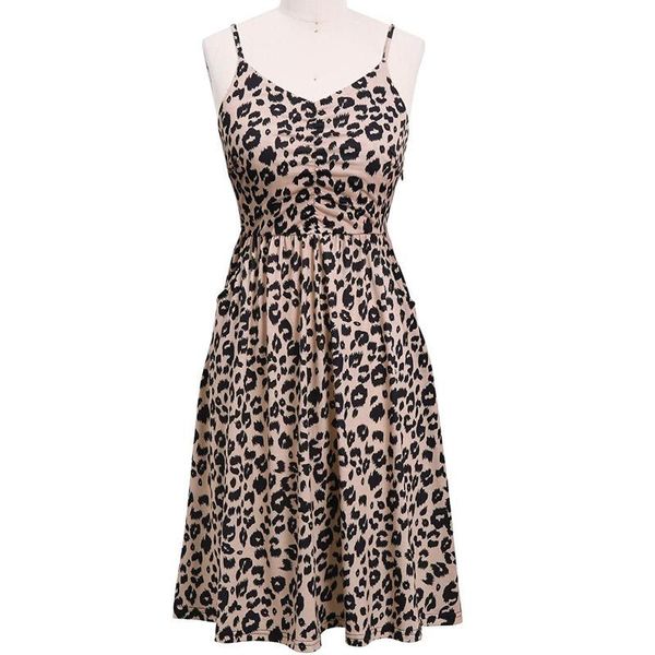 casual dresses leopard backless dress spaghetti strap v-neck female knee-length high waist holiday party vestidos femme robe krlz, Black;gray
casual dresses leopard backless dress spaghetti strap v-neck female knee-length high waist holiday party vestidos femme robe krlz, Black;gray
