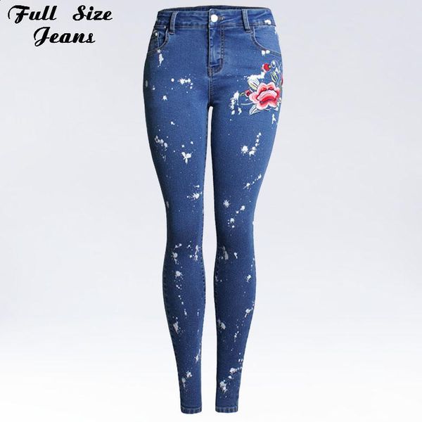 women's jeans women plus size painting and floral embroidery pencil 3xl 4xl high street push up lady slim fit long, Blue
women's jeans women plus size painting and floral embroidery pencil 3xl 4xl high street push up lady slim fit long, Blue