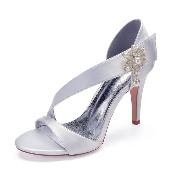 sandals high heels satin wedding shoes women open toe strappy pearls prom evening formal party dress 9vp8, Black
sandals high heels satin wedding shoes women open toe strappy pearls prom evening formal party dress 9vp8, Black
