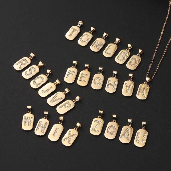 2021 trend alphabet copper zircon 26 letters pendant simple fashion pensonality jewelry diamond creative ins necklace accessoriedio chan con, Silver
2021 trend alphabet copper zircon 26 letters pendant simple fashion pensonality jewelry diamond creative ins necklace accessoriedio chan con, Silver
