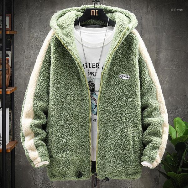 men's jackets winter fleece jacket fashion patchwork streetwear hooded windbreaker warm man casual thick thermal coats, Black;brown
men's jackets winter fleece jacket fashion patchwork streetwear hooded windbreaker warm man casual thick thermal coats, Black;brown