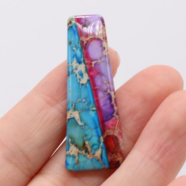charms product selling natural stone perforated pendant emperor trapezoid for making diy necklace accessories, Bronze;silver
charms product selling natural stone perforated pendant emperor trapezoid for making diy necklace accessories, Bronze;silver