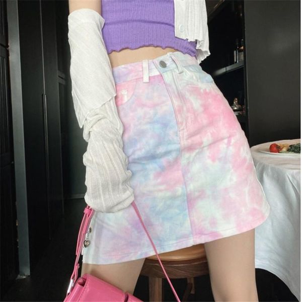 skirts 2021 fashion high waist tie dye denim skirt side split short streetwear, Black
skirts 2021 fashion high waist tie dye denim skirt side split short streetwear, Black