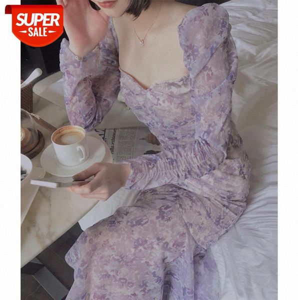 french floral dress women's new year purple mesh pleated puff sleeve fishtail long skirt #t94n, Black;gray
french floral dress women's new year purple mesh pleated puff sleeve fishtail long skirt #t94n, Black;gray