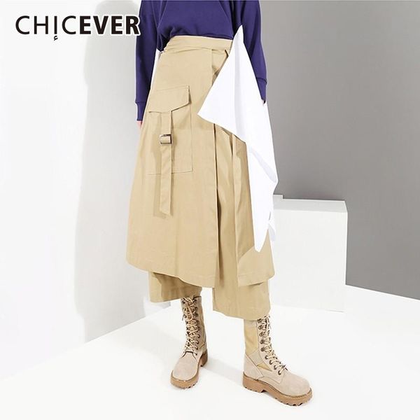 women's pants & capris chicever 2021 autumn winter trouser for women elastic high waist casual loose irregular ankle length female fash, Black;white
women's pants & capris chicever 2021 autumn winter trouser for women elastic high waist casual loose irregular ankle length female fash, Black;white
