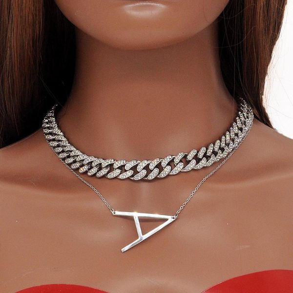 chains luxury gift box a-z iced out cuban chain stainless steel initial letter necklace 2 pieces set jewelry dropshippig, Silver
chains luxury gift box a-z iced out cuban chain stainless steel initial letter necklace 2 pieces set jewelry dropshippig, Silver