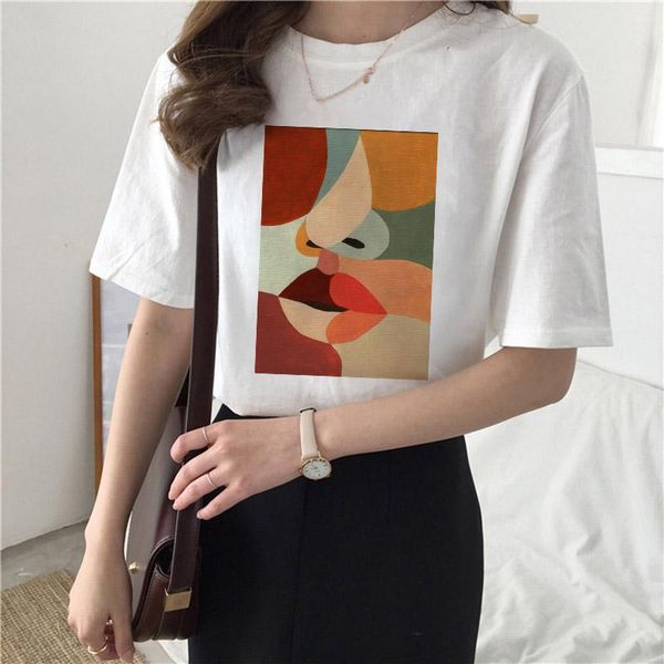 women's t-shirt women harajuku graphics t shirts casual short sleeve tee shirt femme plus size 3xl female 2021 fashion fun retro top, White
women's t-shirt women harajuku graphics t shirts casual short sleeve tee shirt femme plus size 3xl female 2021 fashion fun retro top, White