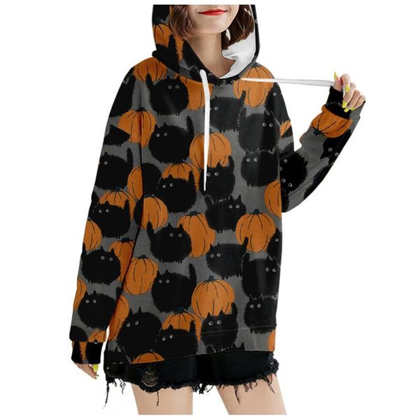 women's hoodies & sweatshirts women hoodie autumn fashion halloween loose print casual full-sleeve hooded sweatshirt blous, Black
women's hoodies & sweatshirts women hoodie autumn fashion halloween loose print casual full-sleeve hooded sweatshirt blous, Black